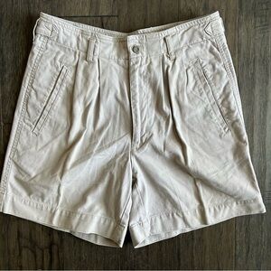 Vintage Dockers Khaki Shorts High Rise Adjustable Waist 90s Style